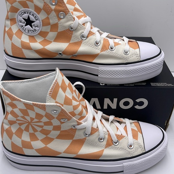 Converse WMNS A10010C CTAS LIFT HI
ORANGE CANDY/WHITE/BLACK A10010C Platforms - Picture 2 of 16